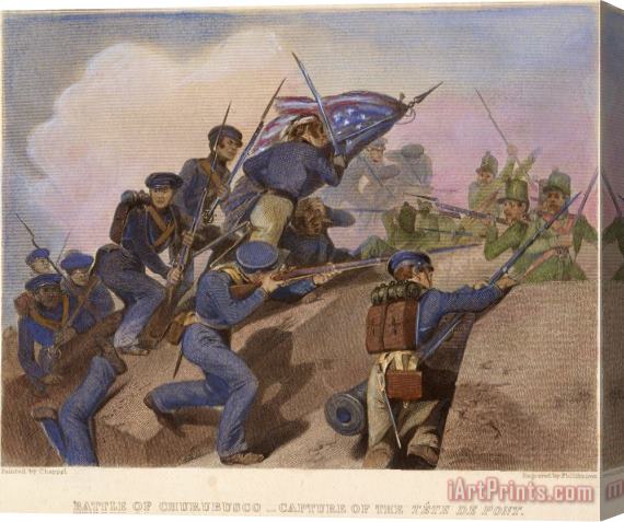 Others Battle Of Churubusco, 1847 Stretched Canvas Print / Canvas Art