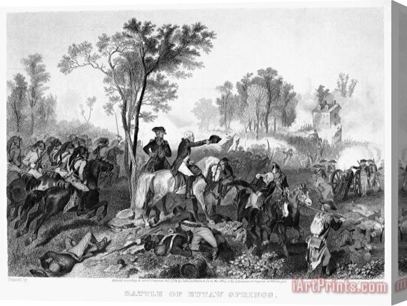 Others Battle Of Eutaw Springs Stretched Canvas Print / Canvas Art