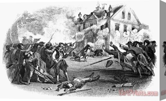 Others Battle Of Germantown, 1777 Stretched Canvas Print / Canvas Art