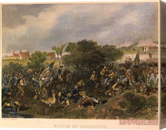 Others Battle Of Monmouth, 1778 Stretched Canvas Print / Canvas Art