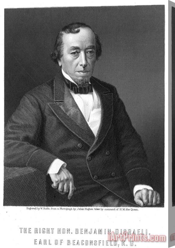 Others Benjamin Disraeli (1804-1881) Stretched Canvas Painting / Canvas Art