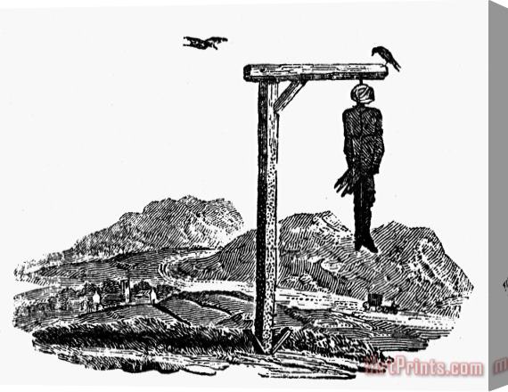 Others Bewick: Hanged Man Stretched Canvas Print / Canvas Art