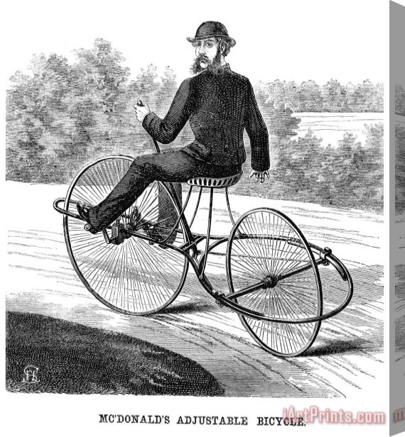 Others Bicycling, 1869 Stretched Canvas Print / Canvas Art
