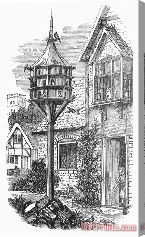 Others BIRDHOUSE, 19th CENTURY Stretched Canvas Print / Canvas Art