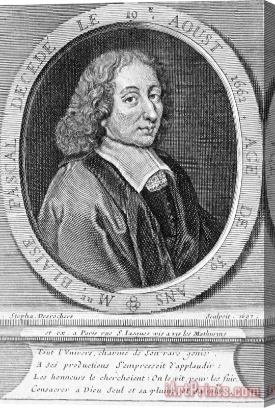 Others Blaise Pascal (1623-1662) Stretched Canvas Print / Canvas Art