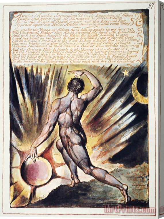 Others Blake: Jerusalem, 1804 Stretched Canvas Painting / Canvas Art