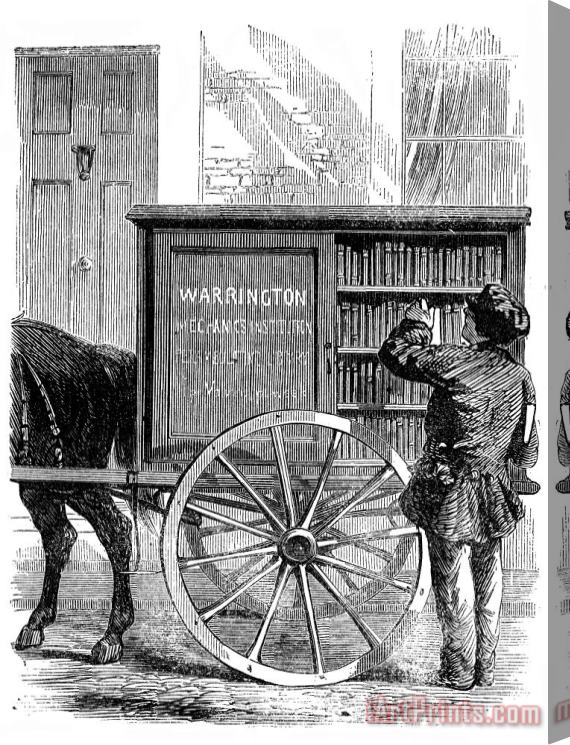 Others Bookmobile, 1860 Stretched Canvas Painting / Canvas Art
