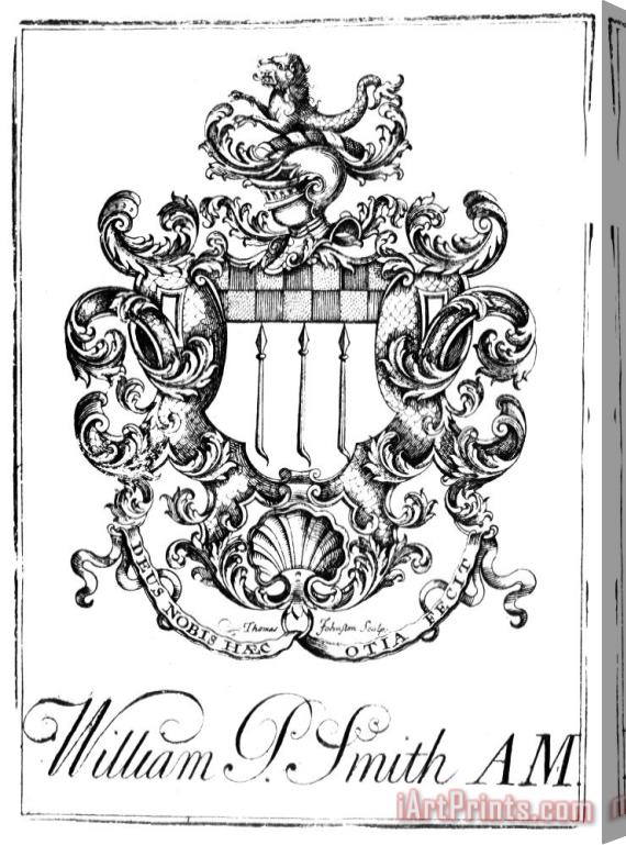 Others Bookplate, 18th Century Stretched Canvas Print / Canvas Art