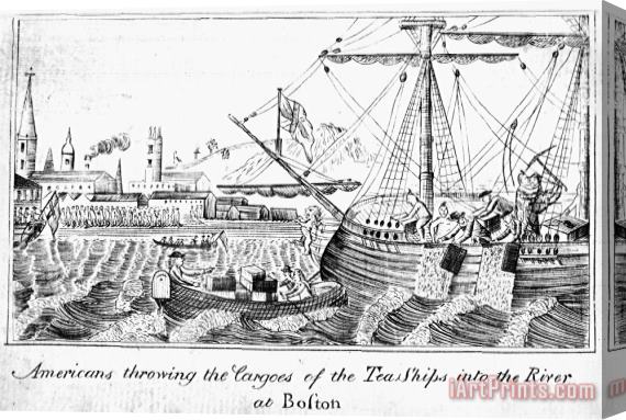 Others Boston Tea Party, 1773 Stretched Canvas Print / Canvas Art