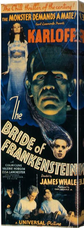 Others Bride Of Frankenstein 1935 Stretched Canvas Print / Canvas Art