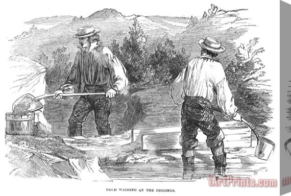 Others California Gold Rush, 1849 Stretched Canvas Print / Canvas Art