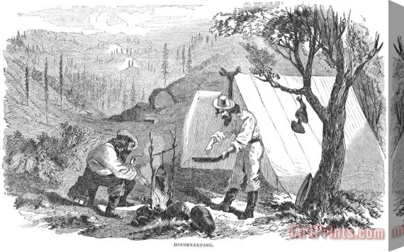 Others California Gold Rush, 1852 Stretched Canvas Print / Canvas Art