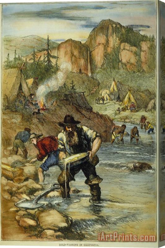 Others California Gold Rush Stretched Canvas Painting / Canvas Art