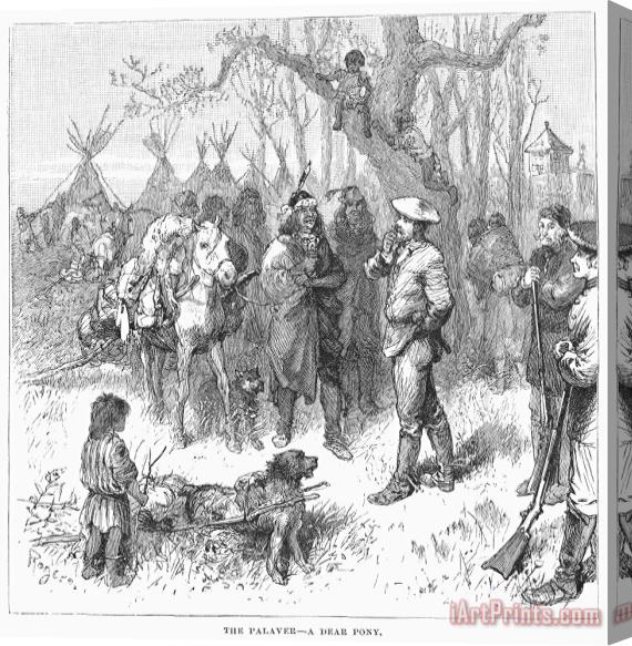 Others Canada: Fur Traders, 1879 Stretched Canvas Print / Canvas Art
