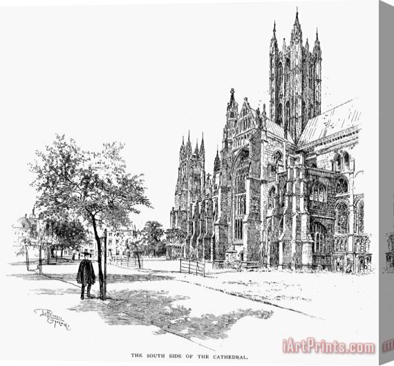 Others Canterbury Cathedral Stretched Canvas Print / Canvas Art