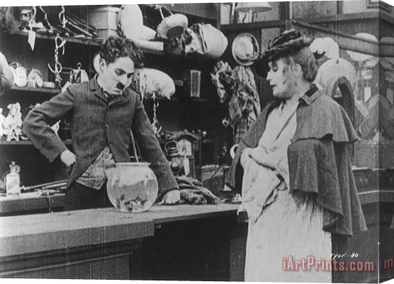 Others Chaplin: The Pawnshop Stretched Canvas Print / Canvas Art