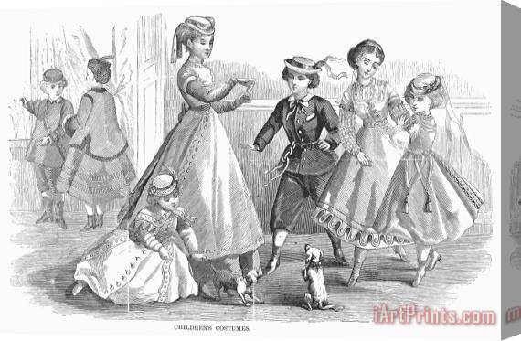 Others Childrens Fashion, 1868 Stretched Canvas Painting / Canvas Art