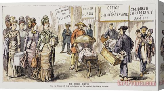 Others Chinese Immigrants, 1880 Stretched Canvas Print / Canvas Art