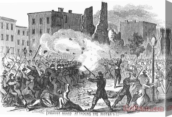 Others Civil War: Draft Riots Stretched Canvas Print / Canvas Art