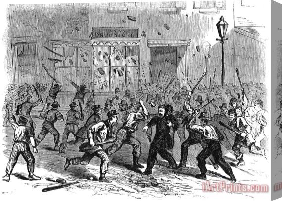 Others Civil War: Draft Riots Stretched Canvas Painting / Canvas Art