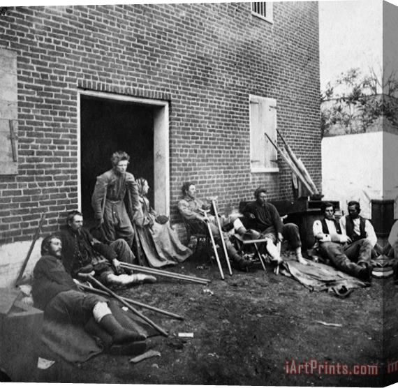 Others Civil War: Wounded, 1864 Stretched Canvas Print / Canvas Art
