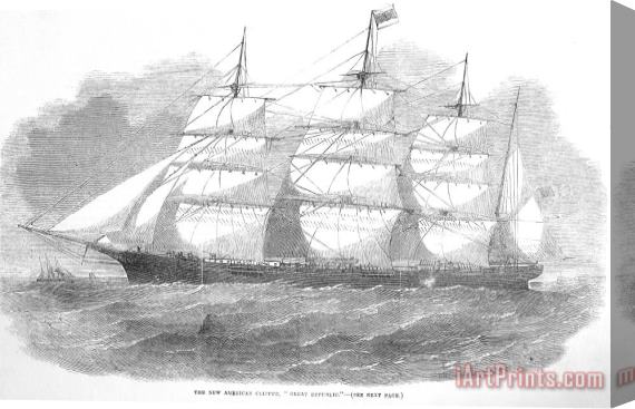 Others Clipper Ship, 1855 Stretched Canvas Print / Canvas Art