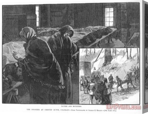 Others Coal Mine Disaster, 1884 Stretched Canvas Print / Canvas Art