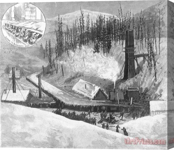 Others Coal Mine Explosion, 1884 Stretched Canvas Print / Canvas Art