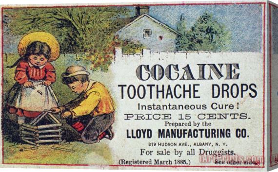 Others Cocaine Medicine Ad, 1885 Stretched Canvas Print / Canvas Art