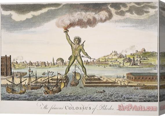 Others Colossus Of Rhodes Stretched Canvas Print / Canvas Art