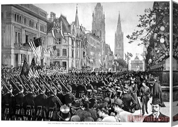Others Columbus Anniversary, 1892 Stretched Canvas Painting / Canvas Art