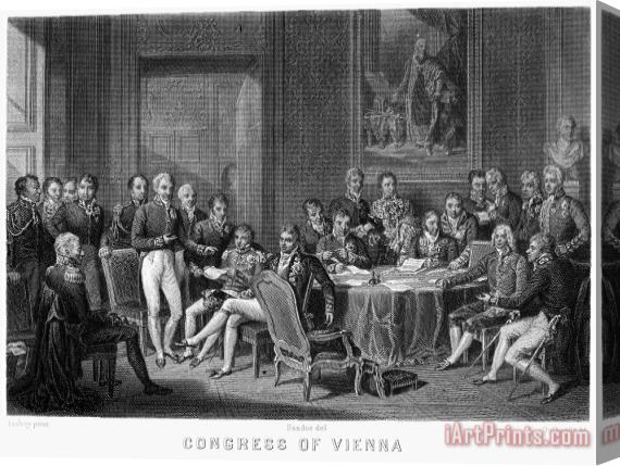 Others Congress Of Vienna, 1815 Stretched Canvas Print / Canvas Art