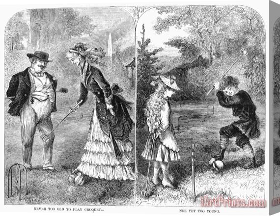Others Croquet, 1873 Stretched Canvas Print / Canvas Art