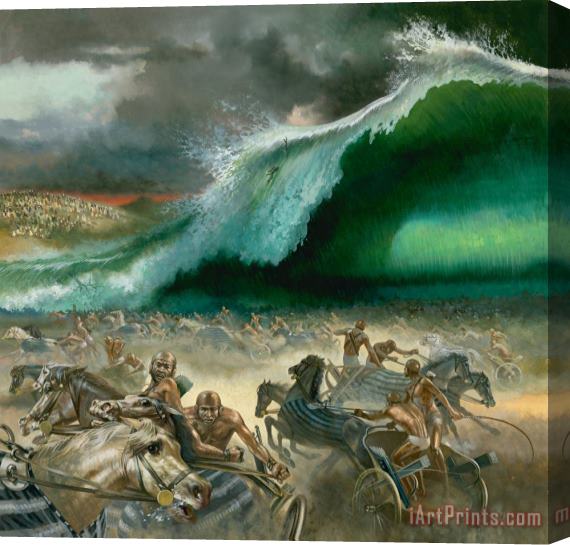 Others Crossing the Red Sea Stretched Canvas Painting / Canvas Art