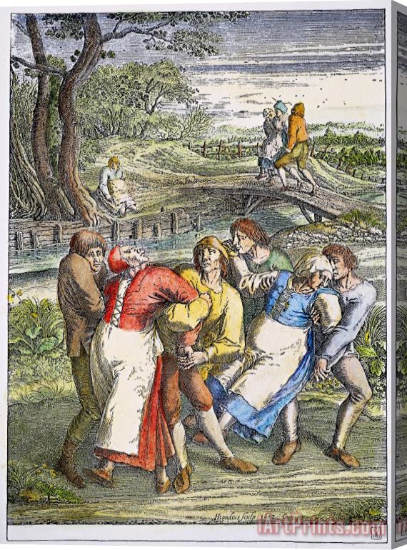 Others Dancing Mania, 1642 Stretched Canvas Print / Canvas Art
