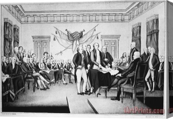 Others Declaration Of Independence Stretched Canvas Print / Canvas Art