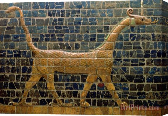 Others Dragon of Marduk - On the Ishtar Gate Stretched Canvas Print / Canvas Art