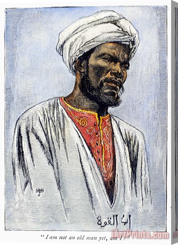 Others East Africa: Muslim Man Stretched Canvas Painting / Canvas Art