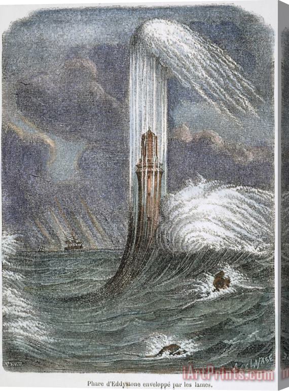 Others Eddystone Lighthouse, 1759 Stretched Canvas Painting / Canvas Art