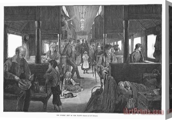 Others Emigrant Coach Car, 1886 Stretched Canvas Print / Canvas Art