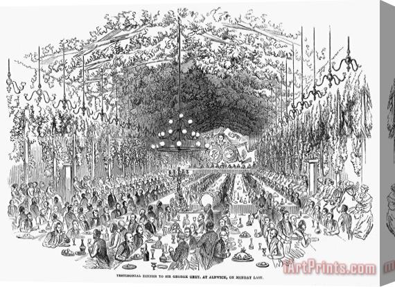 Others England: Banquet, 1853 Stretched Canvas Print / Canvas Art