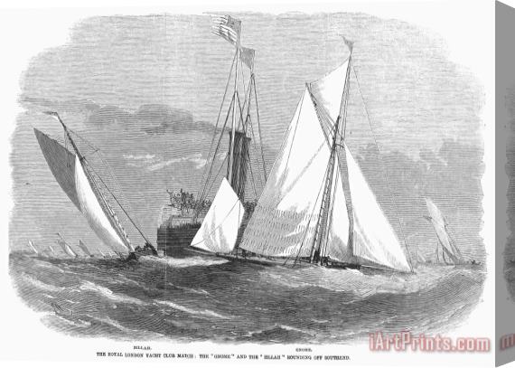 Others England: Yacht Race, 1858 Stretched Canvas Print / Canvas Art