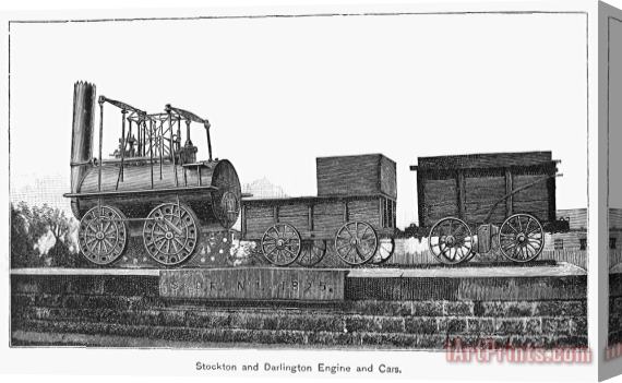 Others English Locomotive, 1825 Stretched Canvas Painting / Canvas Art