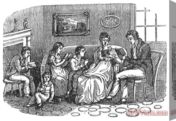 Others Family: Reading, 1800 Stretched Canvas Print / Canvas Art