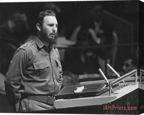 Others Fidel Castro (1926-) Stretched Canvas Print / Canvas Art