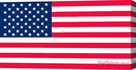 Others Flag Of The United States Of America Stretched Canvas Print / Canvas Art