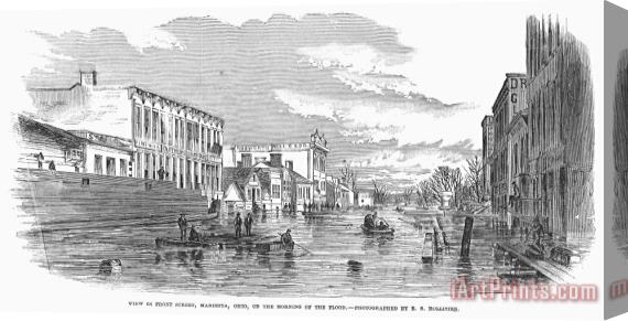 Others Floods: Marietta, 1860 Stretched Canvas Print / Canvas Art
