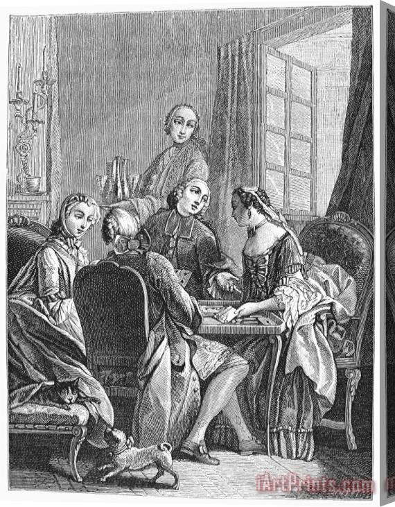 Others FRANCE: GAMBLING, c1750 Stretched Canvas Print / Canvas Art