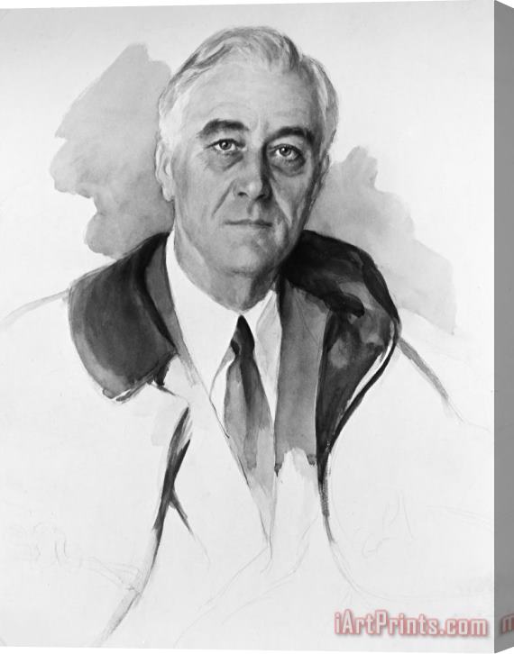 Others Franklin Delano Roosevelt Stretched Canvas Print / Canvas Art