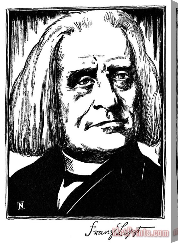 Others Franz Liszt (1811-1886) Stretched Canvas Print / Canvas Art